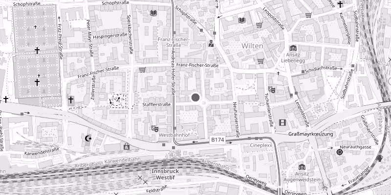 Karte: Mitterweg 16, 6020 Innsbruck
